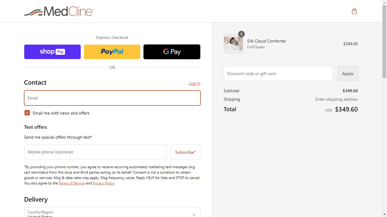 How to apply MedCline coupon code